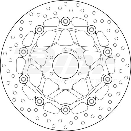 HONDA 600 HORNET 00' - 06' DISCO FLOTANTE DELANTERO BREMBO HONDA 600 HORNET 00' - 06' DISCO FLOTANTE DELANTERO BREMBO